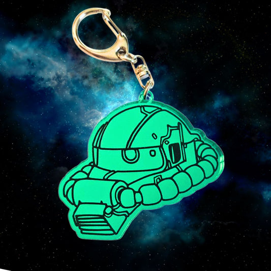 Green Mech Keychain